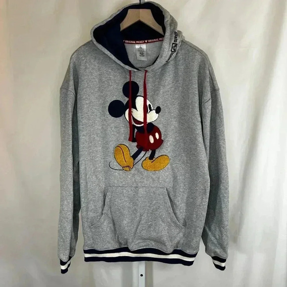 Walt Disney Mickey Mouse Size Large Hoodie Sweatshirt Comfy Casual - Picture 1 of 11